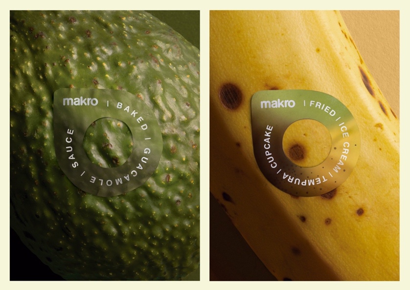 Close-up of a banana and avocado

Description automatically generated
