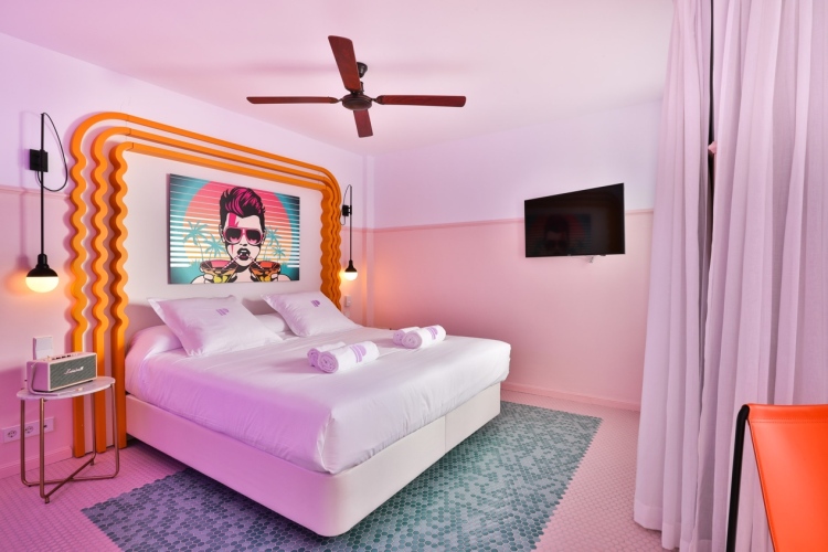 Paradiso Ibiza Art Hotel by Ilmiodesign is an exercise in pastel pastiche